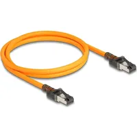 DeLock RJ45 Netzwerkkabel mit USB Type-CTM Portfinder Funktion Self Tracing Cat.6A S/FTP 1 m orange