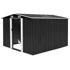 vidaXL Geräteschuppen 2,85 x 2,46 m anthrazit
