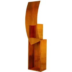 Home Deluxe GmbH HOME DELUXE - Gartenfeuer SWING - Maße: 220 x 60 x 36 cm I Feuerstelle Holzlager Holzaufbewahrung