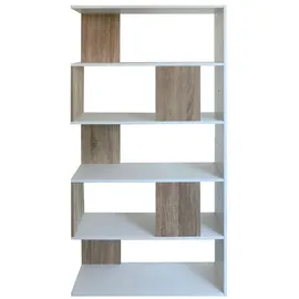 Hti-Living Raumteilerregal 5 Regalfächer 1-tlg. Braun