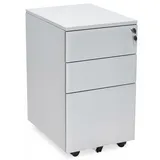 KADIMA DESIGN Rollcontainer, Grau, Metall, Rechteckig, 52x40x61 cm, Arbeitszimmer, Container