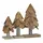 vidaXL Weihnachtsbaum mit Ständer 3 pcs Braun