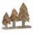 vidaXL Weihnachtsbaum mit Ständer 3 pcs Braun