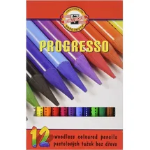 Artexport KOH-I-NOOR Progresso Buntstifte-Set, holzfrei 12 Stück)