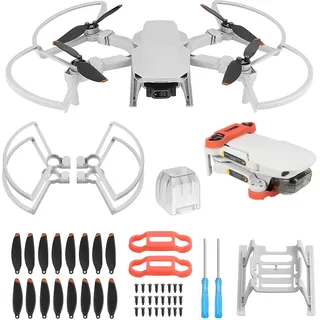 Craznick Propeller für DJI Mini 4K/2/SE/2 SE Drohnen Propellerschutz Landegestell Propellerhalterschutz Gimbal Abdeckung Insgesamt 24 Stück Zubehoer für DJI Mini 4K 2 SE Drohnen Zubehör Set