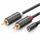 UGREEN 3,5 mm Miniklinke (weiblich) - 2RCA (männlich) 25 cm grau