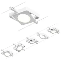 Paulmann 94422 Seil-Komplettsystem LED fest eingebaut LED Weiß, Chrom