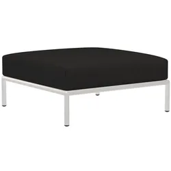 LEVEL2 Outdoor Ottoman Lounge-Modul 3 Kohle Weiß