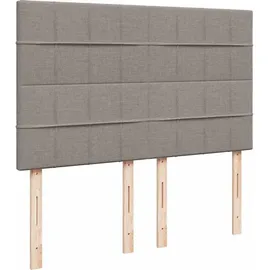 vidaXL Boxspringbett 140 x 200 cm Taupe