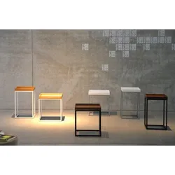 Beistelltisch FIAM "pino", braun (tablett eiche natur), B:33cm H:55cm T:33cm, Tische, in verschiedenen Gestellfarben, Höhe 55 cm