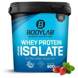 Whey Protein Isolate 900g Erdbeere Bodylab24, Eiweißpulver aus Whey Isolat, Whey Protein-Pulver kann den Muskelaufbau unterstützen, konzentriertes Iso-Whey-Protein frei von Aspartam