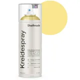 shelfmade Kreidespray gelb - hochwertiges Kreidefarbe Spray - Sprühfarbe gelb - matte chalk Sprayfarben - deckendes Chalk Spray (Sun - Sonnengelb)