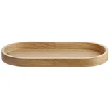 Asa Selection Tablett B 23 cm WOOD, 23 x 11 cm - Braun - Eichenholz - oval