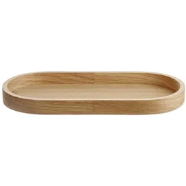 Asa Selection Tablett B 23 cm WOOD, 23 x 11 cm - Braun - Eichenholz - oval
