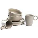 LEONARDO ROMA Geschirrset Keramik beige