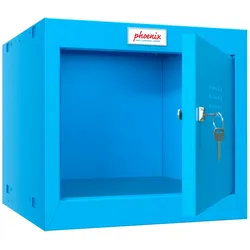 Phoenix CL0344BBK Würfel-Schließfach Cube Locker 44L Blau - Schlüsselschloss - Für Hause, Büro, Fitness, Schüle
