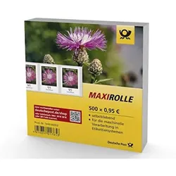 500 Stück Deutsche Post 0,95€ "Flockenblumen" Selbstklebend