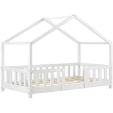 [en.casa] Kinderbett Treviolo 70x140 cm Weiß