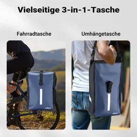 Wiltec Gepäckträgertasche 16 l blau