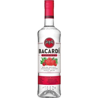 BACARDÍ Razz, 32% Vol., 70 cl / 700 ml, weißer Rum mit spritzigem Himbeergeschmack, weiche Noten reifer Himbeeren und saftige, herbe Zitrusfrucht