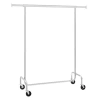 alasans Kleiderwagen 150 x 45 x 160 cm Silber