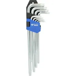 Winkelstiftschlüssel-Satz, 9-teilig, Torx-Profil, lang