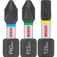 Bosch PRO Impact Mixed Pack,PH2(x5),PZ2(x5),T20(x5),T25(x5),T30(x5),25 mm, 25-tlg. MixedPack: PH2(x5),PZ2(x5),T20(x5),T25(x5),T30(x5)