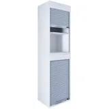 VCM my office Aktos XL Rollladenschrank weiß 2 Fachböden 50,0 x 40,0 x 186,0 cm