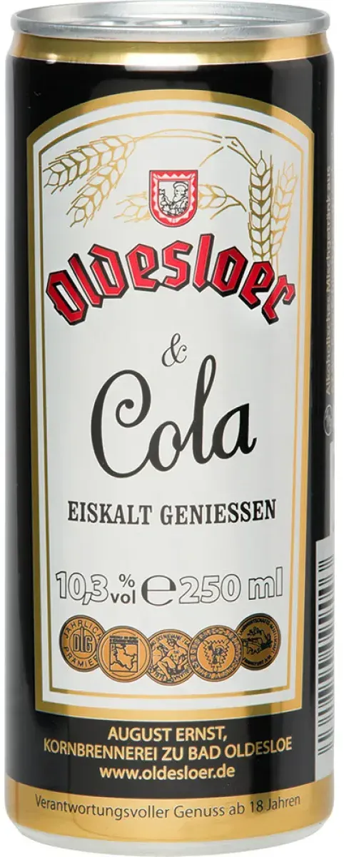 Oldesloer Korn & Cola 10,3% vol. 0,25 l