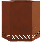 vidaXL Feuerkorb Ø 51 cm Braun