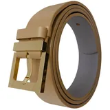 KMISSO Damengürtel Leder Beige 120