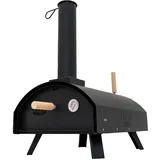 MONSTER SHOP Outdoor-Pizzaofen schwarz