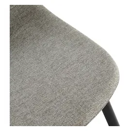 CLP 4er Set Esszimmerstühle Napier hellgrau Stoff