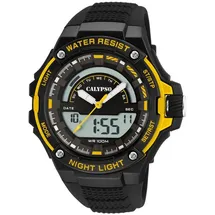 Festina Calypso Armbanduhr Herrenuhr PolyurethanBand K5768/4 AnaDigi Uhr - Schwarz