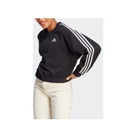 adidas Sweatshirt Essentials 3-Stripes Crop Sweatshirt HR4926 Schwarz Loose Fit XS