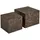 House Nordic Beistelltisch-Set 2-teilig PRAGUE, Braun - MDF