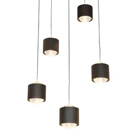 Novel Columbia 3-flg. 34,0x170,0 cm oval schwarz Aluminium