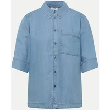 Cecil Denim Look Bluse Blau XXL