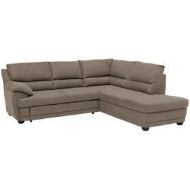 Livetastic Ecksofa Kunststoff 4-Sitzer Braun