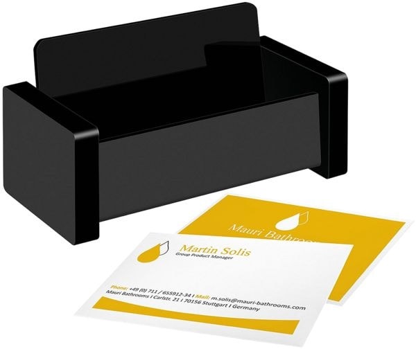 Produktbild Wedo Visitenkartenhalter »Black Office« schwarz schwarz, 10.9x5.9x5 cm