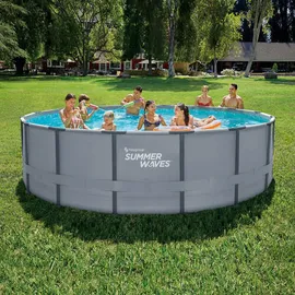 Summer Waves Elite Frame Pool 488 x 122 cm Anthrazit