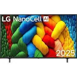 LG NanoCell TV 55NANO80A6B (Flat, 55 Zoll / 139 cm, UHD 4K, SMART TV)