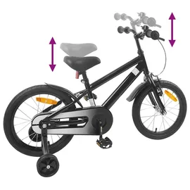 vidaXL Kinderfahrrad 16 Zoll schwarz