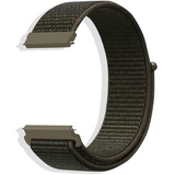 CeiBand Armband für 18MM 20MM 22MM, Nylon Uhrenarmbänder, Ersatzband mit Klettverschluss, Verstellbares Uhrband für Herren und Damen - Dunkelgrün