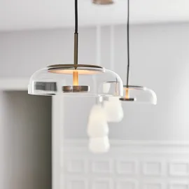 nuura aps / Blossi 1, Pendelleuchte Nordic Gold/Clear Nuura
