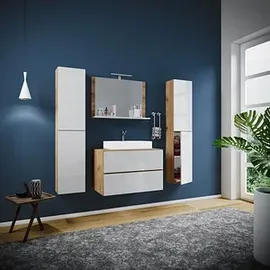 VCM Lendas XL 5-tlg. honig-eiche/weiß