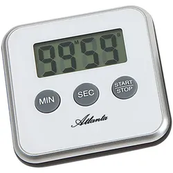 Kurzzeitmesser ATLANTA, weiß, Wecker, Eieruhr, Küchentimer, Küchenaccessoire, digital