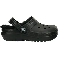Crocs Unisex Kinder Classic Lined Clog K Clog, Black/Black,