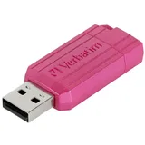 Verbatim USB DRIVE 2.0 PINSTRIPE USB-Stick 128GB Pink 49460 USB-A (USB 2.0)