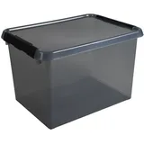 Helit Aufbewahrungsbox Comfort Line 22 l 1-tlg. grau transparent